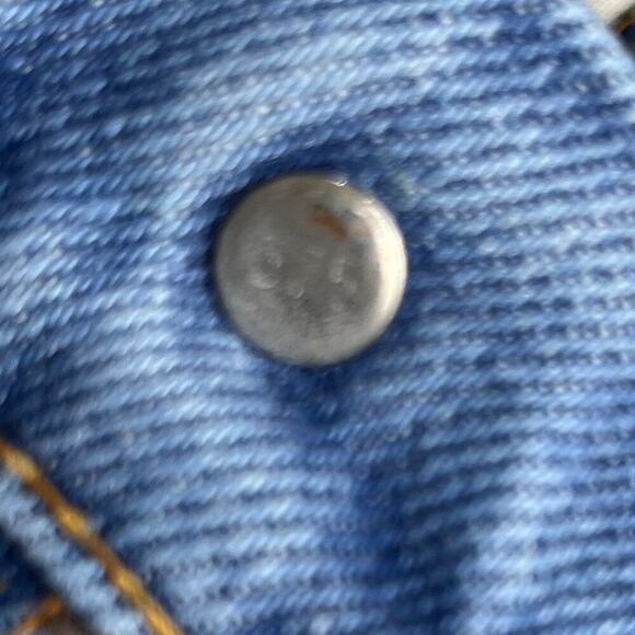 Vintage Levi’s Jeans 34x31 USA 516 Orange Tab Boot Cut Blue Distressed 80s - Picture 10 of 16